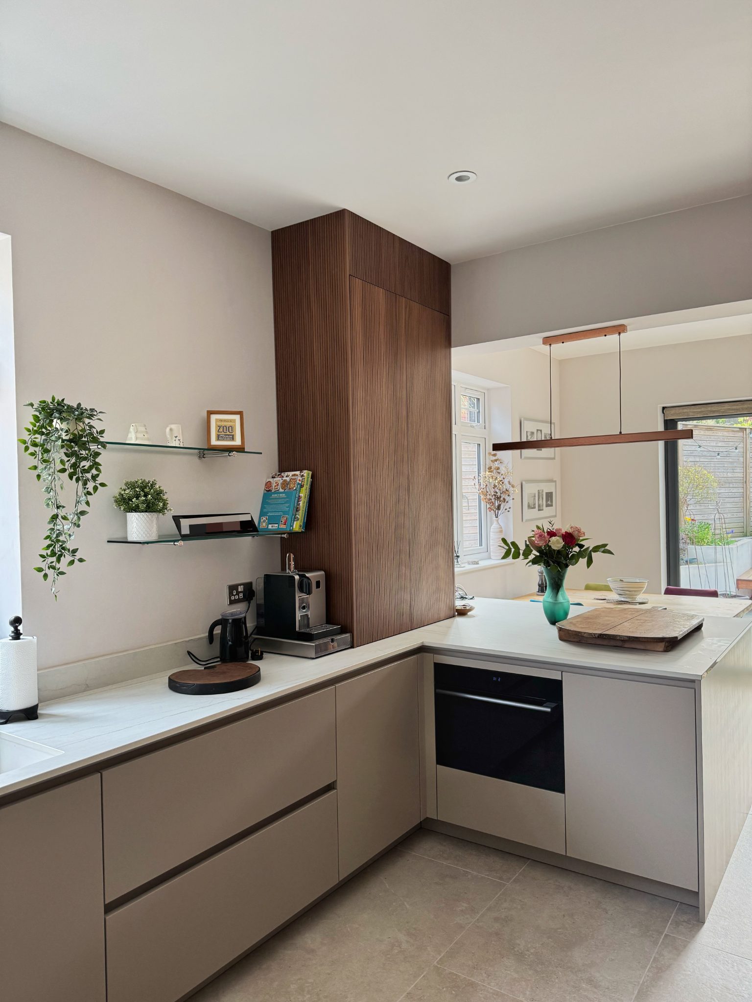Bespoke kitchen with custom cabinetry and tailored layout